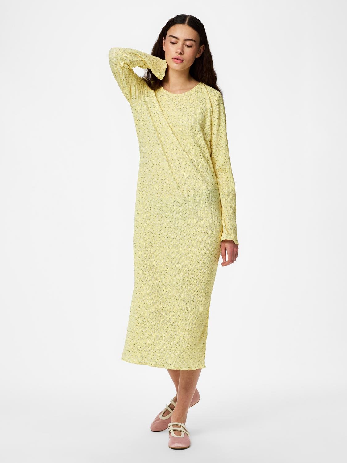 PCFLORA Midi Dress - French Vanilla - VERO MODA & VILA Bergvik